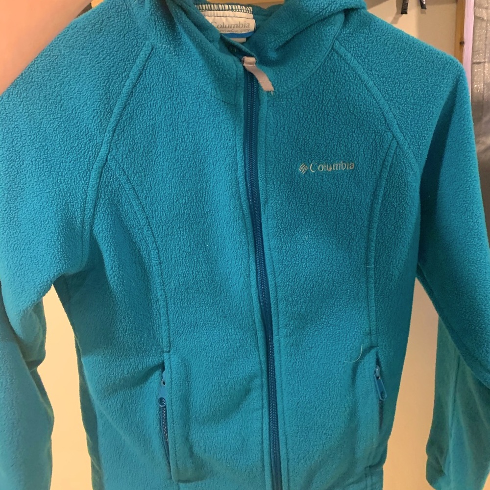 Teal kids Columbia zip up